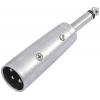 Omnitronic 30226450 XLR adaptér [1x XLR zástrčka 3pólová - 1x jack zástrčka 6,3 mm (mono)]