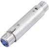 Omnitronic 30226572 XLR adaptér [1x XLR zásuvka 3pólová - 1x XLR zásuvka 3pólová]