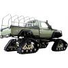 Amewi AMXRock RCX10PTS Scale Crawler Pick-Up mattgrün 1:10, RTR komutátorový 1:10 RC model auta elektrický Crawler RtR 2,4 GHz
