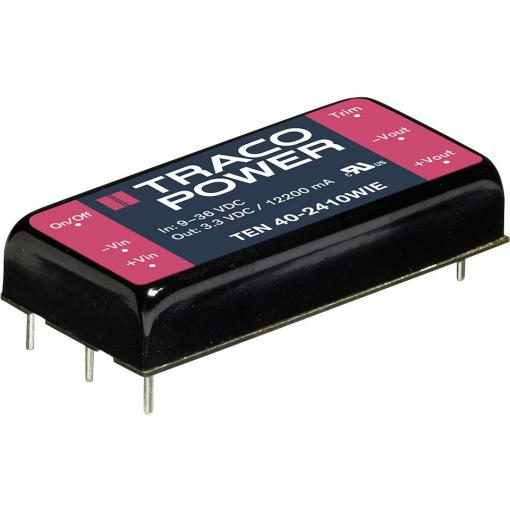 TracoPower TEN 40-2412WIE DC/DC měnič napětí do DPS 3.333 A 40 W Počet výstupů: 1 x Obsah 1 ks