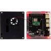 Joy-it RB-MULTIMEDIACASE01 SBC skříň Vhodné pro (vývojové sady): Raspberry Pi® snímatelný kryt GPIO, včetně aktivního chladiče, včetně magnetického uzávěru