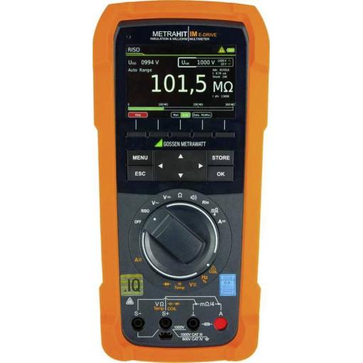 Gossen Metrawatt M274S digitální multimetr, měřicí přístroj s vysokou přesností, Kalibrováno dle (DAkkS), datalogger, CAT III 1000 V, CAT IV 600 V, Displej