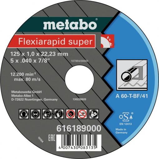 Metabo 616191000 řezný kotouč rovný 115 mm 25 ks list, Profily