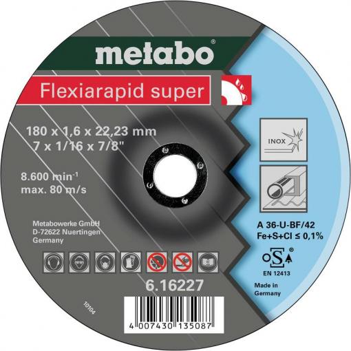 Metabo 616227000 řezný kotouč lomený 180 mm 25 ks nerezová ocel