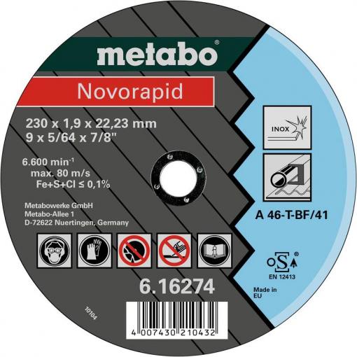 Metabo 616273000 řezný kotouč rovný 180 mm 25 ks list, Profily
