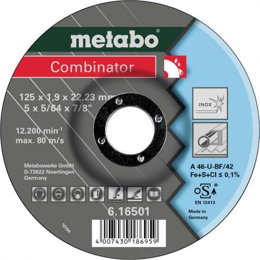 Metabo 616501000 řezný kotouč lomený 125 mm 25 ks Nerezová ocel