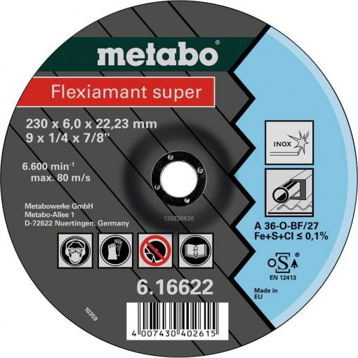 Metabo 616610000 brusný kotouč lomený Ø otvoru 22.23 mm 10 ks