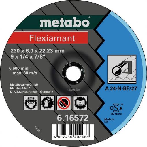 Metabo 616726000 brusný kotouč lomený Ø otvoru 22.23 mm 25 ks