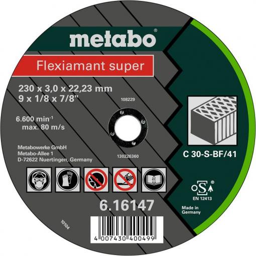 Metabo 616733000 řezný kotouč rovný 125 mm 25 ks přírodní kámen, Umělý kámen