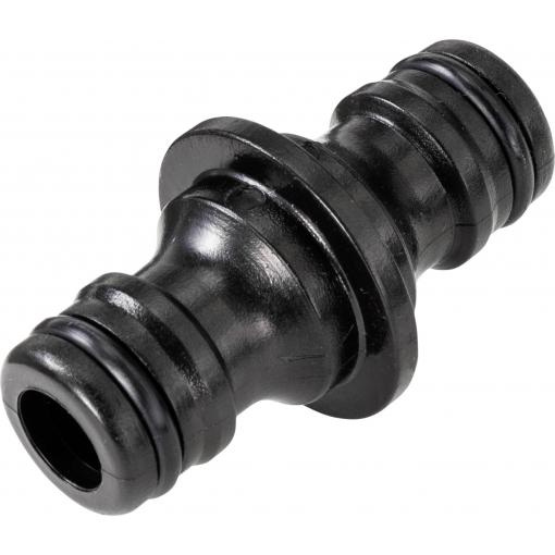 TOOLCRAFT 2302359 Plastová hadicová spojka 5 cm černá