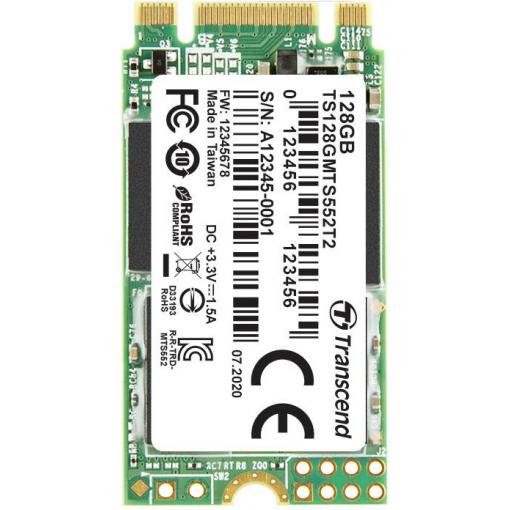 Transcend MTS552T2 128 GB interní SSD disk SATA M.2 2242 SATA 6 Gb/s Industrial TS128GMTS552T2