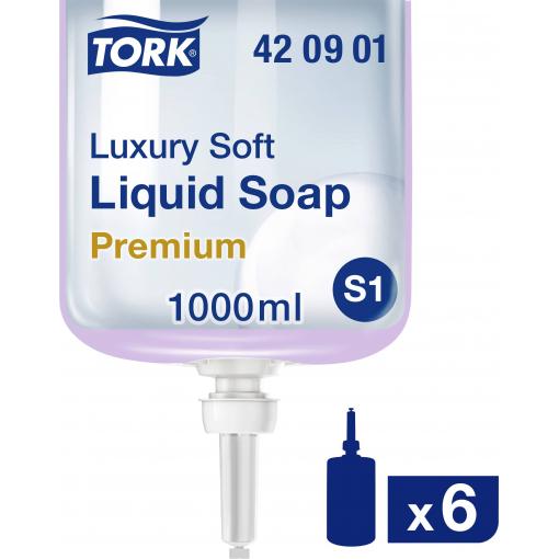TORK Luxury Soft 420901 tekuté mýdlo 1 l 6 ks