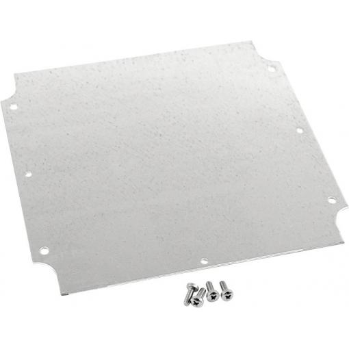 Hammond Electronics 1554WPL Mounting plate ocel ocelová (d x š x v) 180 x 180 x 1 mm 1 ks