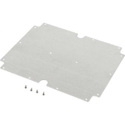 Hammond Electronics 1554YPL Mounting plate ocel ocelová (d x š x v) 300 x 240 x 1 mm 1 ks