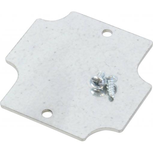 Hammond Electronics 1555BFPL Mounting plate ocel stříbrná (d x š x v) 54 x 54 x 1.6 mm 1 ks