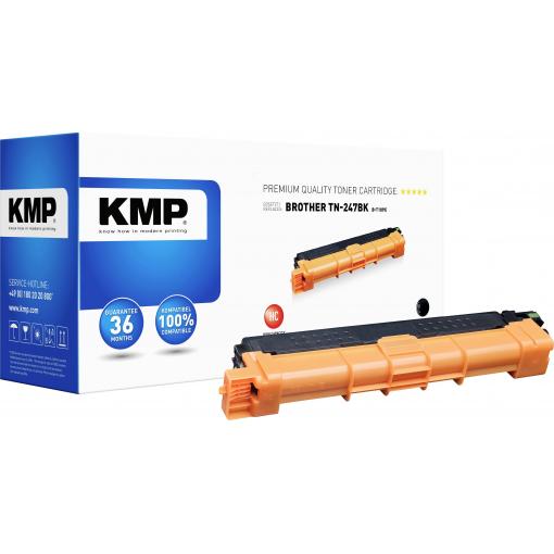 KMP náplň do tiskárny náhradní Brother TN-247BK, TN247BK kompatibilní černá 3000 Seiten B-T109X
