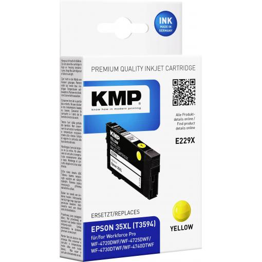 KMP Ink náhradní Epson 35XL, T3594 kompatibilní žlutá E229X 1638,4009