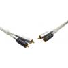 Oehlbach D1C2602 cinch audio kabel [2x cinch zástrčka - 1x cinch zástrčka] 1.50 m stříbrná