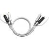 Oehlbach D1C2602 cinch audio kabel [2x cinch zástrčka - 1x cinch zástrčka] 1.50 m stříbrná