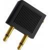 Oehlbach D1C35015 i-Jack AD-Flight jack audio Y adaptér [1x jack zásuvka 3,5 mm - 2x jack zástrčka 3,5 mm] černá