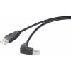 Renkforce USB kabel USB 2.0 USB-A zástrčka, USB-B zástrčka 0.50 m černá 90° zatočeno dolů RF-4613068