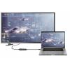 Renkforce USB-C® / DisplayPort kabelový adaptér USB-C ® zástrčka, DisplayPort zásuvka 0.14 m černá RF-4613070 Kabel pro displeje USB-C®