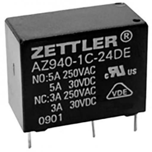 Zettler Electronics, AZ940-1AB-12DS relé do DPS, monostabilní, 1 cívka, 150 V/DC, 400 V/AC, 10 A, 1 ks