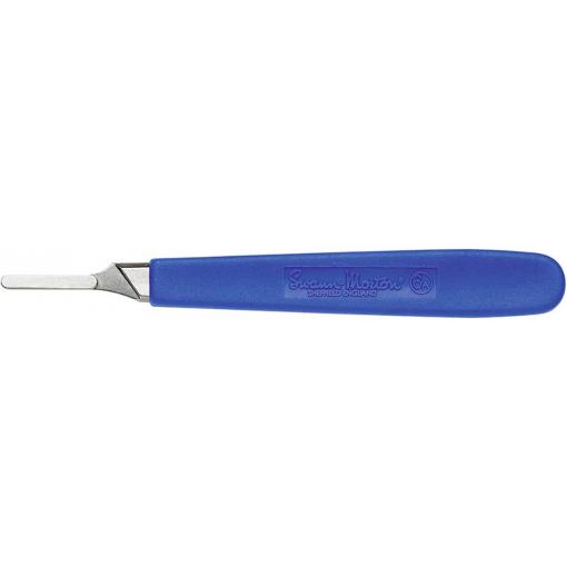 rukojeť skalpelu 140 mm nikl, plast modrá 1 ks