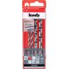 kwb 044800 chrom-molybdenová ocel vrták do betonu 4dílná 5 mm, 6 mm, 8 mm, 10 mm válcová stopka 1 ks