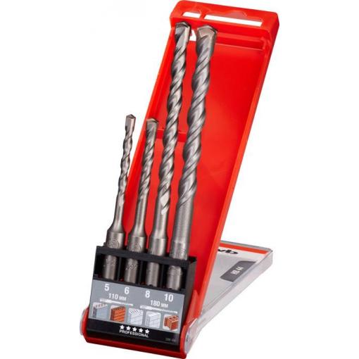 kwb 240500 40CR-ocel sada příklepových vrtáků 4dílná 5 mm, 6 mm, 8 mm, 10 mm SDS plus 1 sada