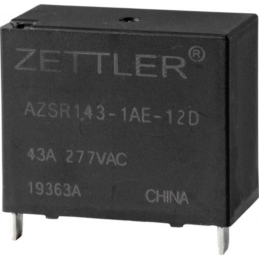 Zettler Electronics, AZSR143-1AE-12D napájecí relé, 277 V/AC, 50 A, 1 ks
