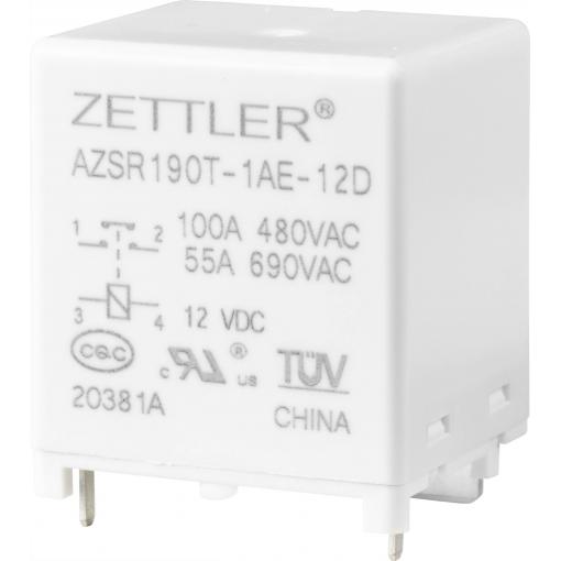 Zettler Electronics, AZSR190T-1AE-12D napájecí relé, 800 V/AC, 100 A, 1 ks