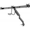 Neomounts držák na stůl pro monitor NM-D775DX3BLACK 3 Displej: (s) 43,2 cm (17) - 61 cm (24) černá nakláněcí, otočný, naklápěcí, nastavitelná výška