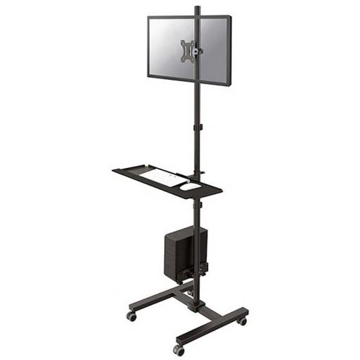Neomounts Pojízdný vozík na PC/monitor FPMA-MOBILE1700 1 Displej: (s) 25,4 cm (10) - 81,3 cm (32) černá nakláněcí, otočný, naklápěcí, nastavitelná výška