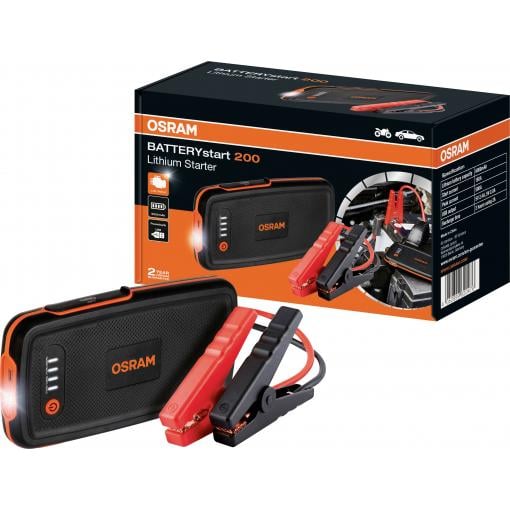 Osram Automotive systém pro rychlé startování auta BATTERYstart 200 OBSL200 Pomocný startovací proud (12 V)=150 A 1x USB konektor