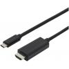 Digitus USB-C® / HDMI kabelový adaptér USB-C ® zástrčka, Zástrčka HDMI-A 5.00 m černá AK-300330-050-S stíněný, dvoužilový stíněný Kabel pro displeje USB-C®