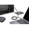 Digitus USB-C® / DisplayPort kabelový adaptér USB-C ® zástrčka, Konektor DisplayPort 2.00 m černá AK-300333-020-S stíněný, dvoužilový stíněný Kabel pro