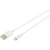 Digitus Apple iPad/iPhone/iPod kabel [1x USB, USB 2.0 zástrčka A - 1x dokovací zástrčka Apple Lightning] 1.00 m bílá