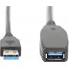 Digitus USB kabel USB 3.2 Gen1 USB-A zástrčka, USB-A zásuvka 10.00 m černá stíněný, dvoužilový stíněný DA-73105
