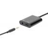 Digitus audio kabelový adaptér [1x USB-C® zástrčka - 2x USB-C® zásuvka, jack zásuvka 3,5 mm] AK-300400-002-S stíněný, dvoužilový stíněný