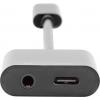 Digitus audio kabelový adaptér [1x USB-C® zástrčka - 2x USB-C® zásuvka, jack zásuvka 3,5 mm] AK-300400-002-S stíněný, dvoužilový stíněný