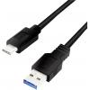 LogiLink USB kabel USB 3.2 Gen1 USB-A zástrčka, USB-C ® zástrčka 0.15 m CU0166