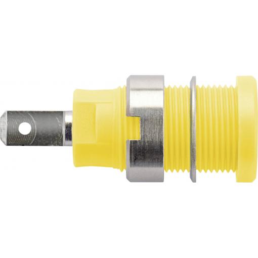 Schützinger DI SEB 6450 Ni / GE bezpečnostní vestavná zásuvka 4 mm žlutá 1 ks