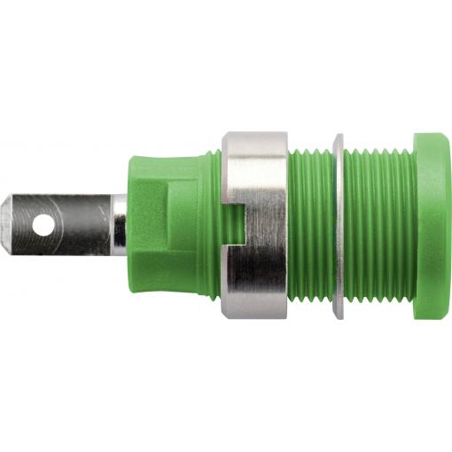 Schützinger DI SEB 6450 Ni / GN bezpečnostní vestavná zásuvka 4 mm zelená 1 ks