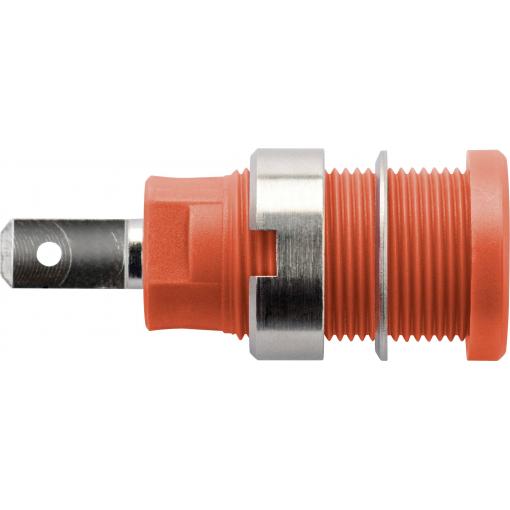 Schützinger DI SEB 6450 Ni / RT bezpečnostní vestavná zásuvka 4 mm červená 1 ks