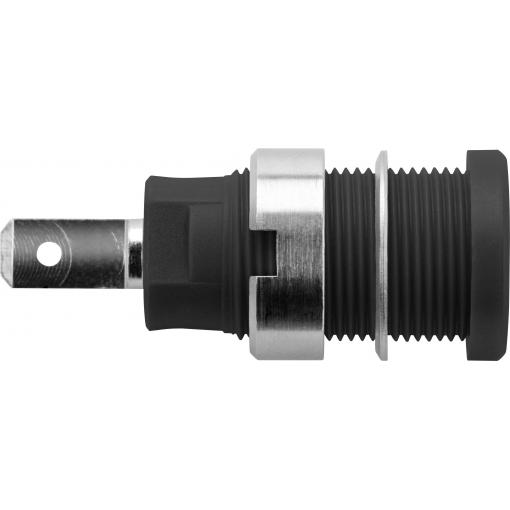 Schützinger DI SEB 6450 Ni / SW bezpečnostní vestavná zásuvka 4 mm černá 1 ks