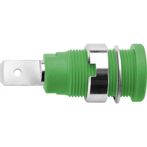 Schützinger DI SEB 6452 Ni / GN bezpečnostní vestavná zásuvka 4 mm zelená 1 ks