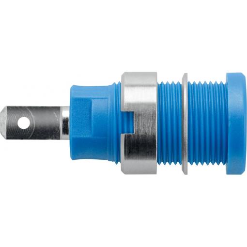 Schützinger DI SEB 7077 Ni / BL bezpečnostní vestavná zásuvka 4 mm modrá 1 ks