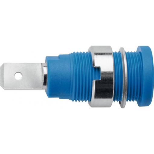Schützinger DI SEB 7080 Ni / BL bezpečnostní vestavná zásuvka 4 mm modrá 1 ks