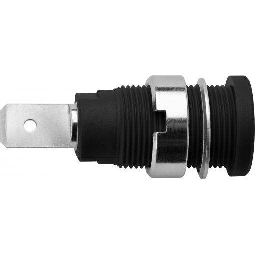 Schützinger DI SEB 7080 Ni / SW bezpečnostní vestavná zásuvka 4 mm černá 1 ks